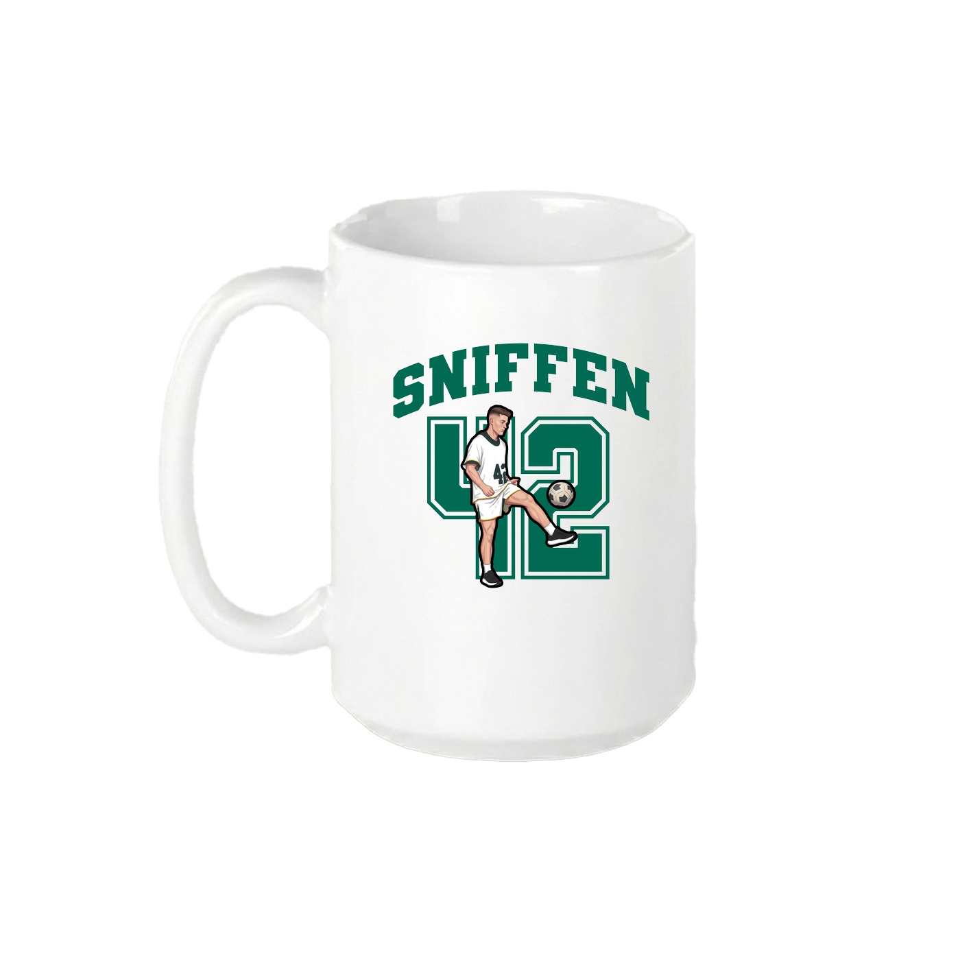15oz Coffee Mug — Number in White