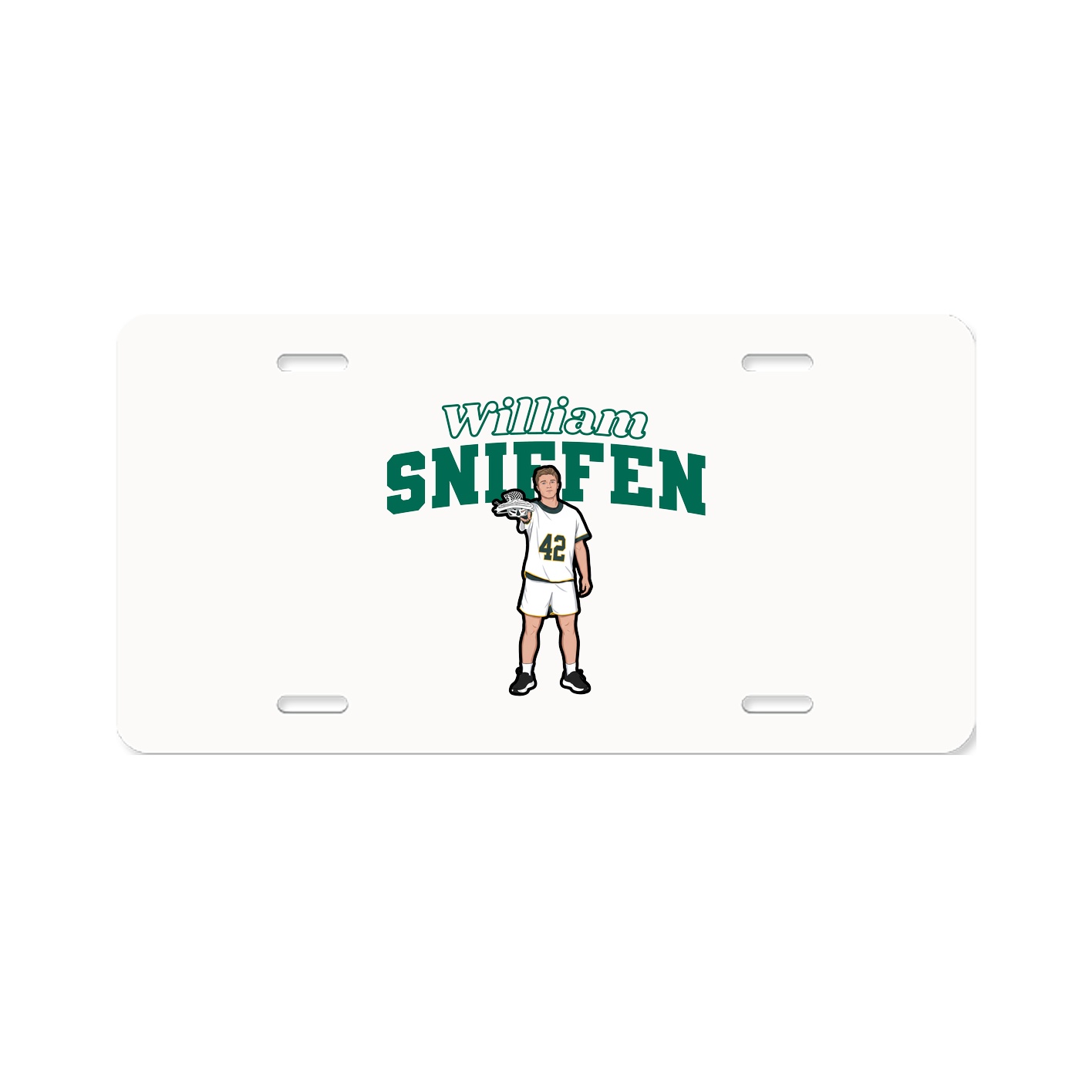 License Plate — Name Arch in Classic