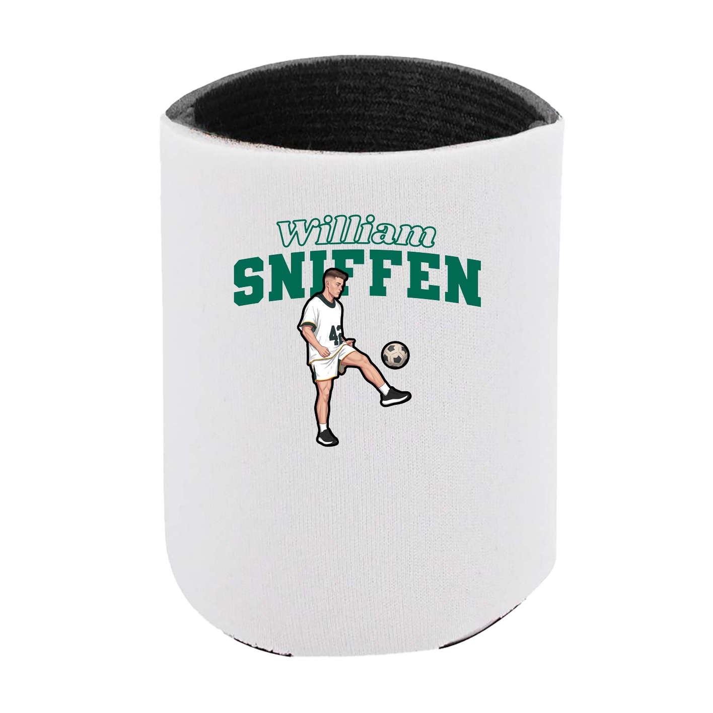 Can Holder — Name Arch in White