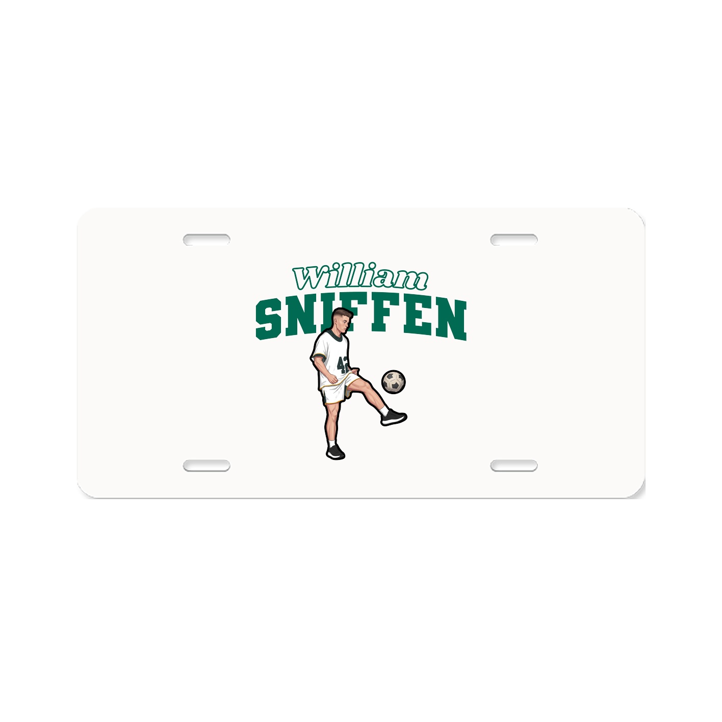 License Plate — Name Arch in Classic