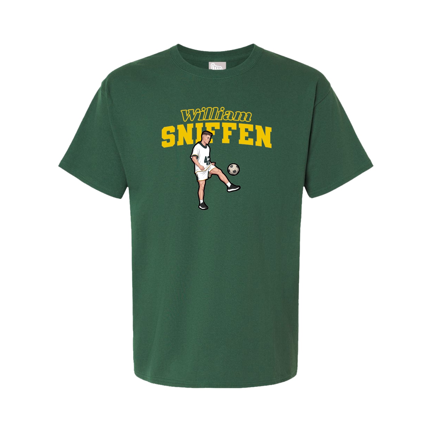 Youth Tee — Name Arch in Green