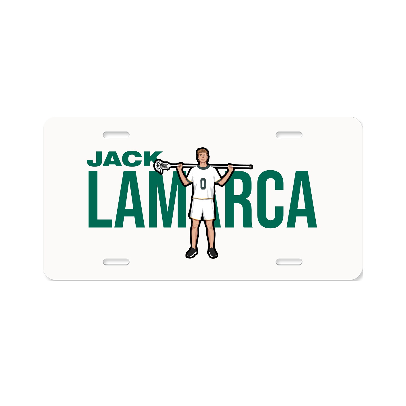 License Plate — Player Name in Classic