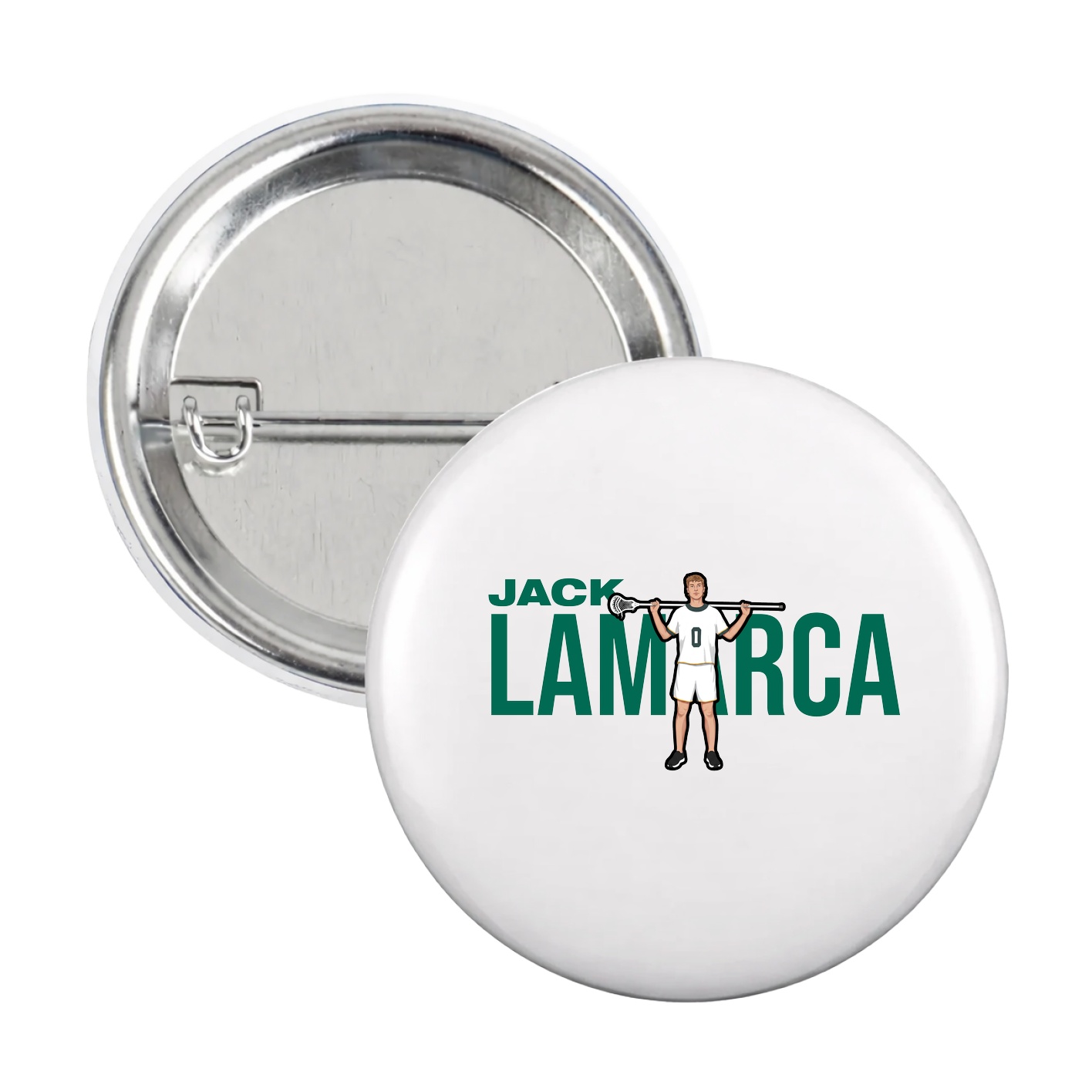 Game Day Button — Player Name in White