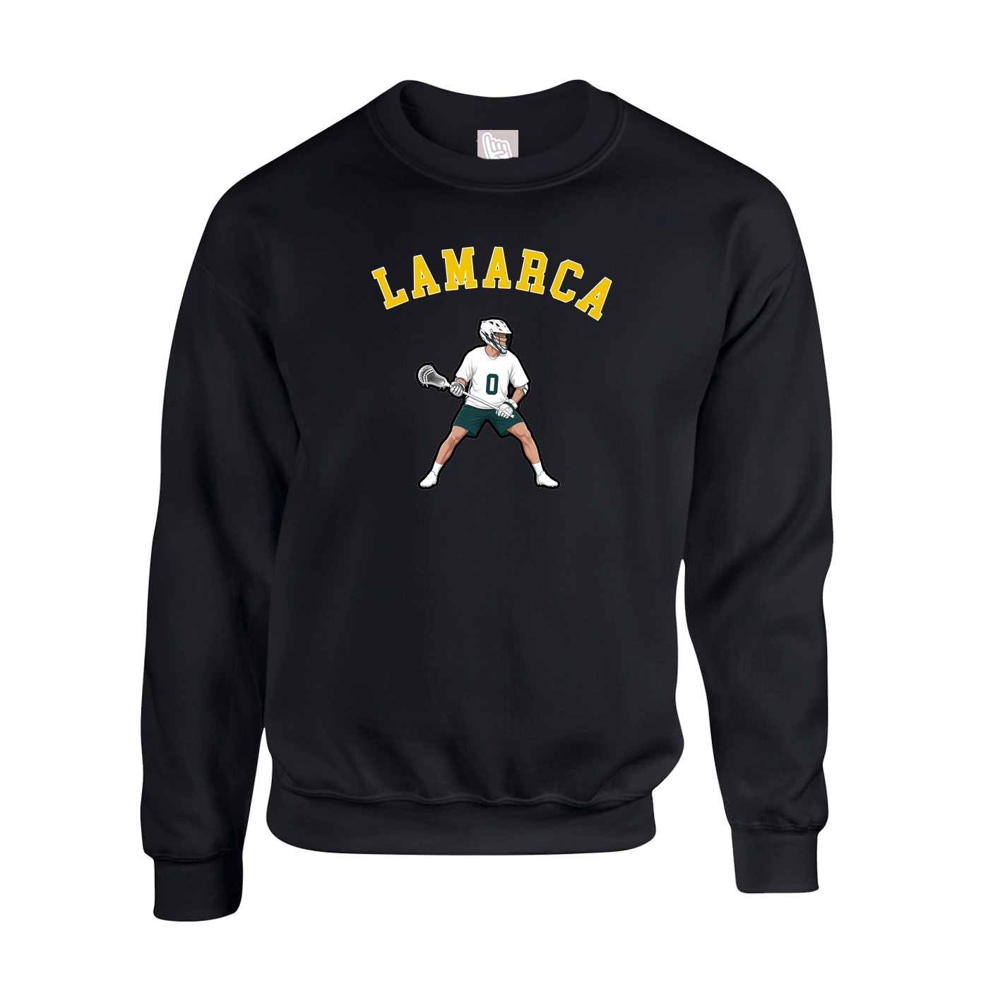 Fleece Crew — Shirsey Arch in Black
