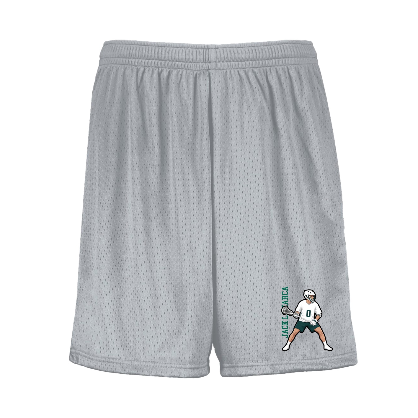 Shorts — Name Vertical in Silver