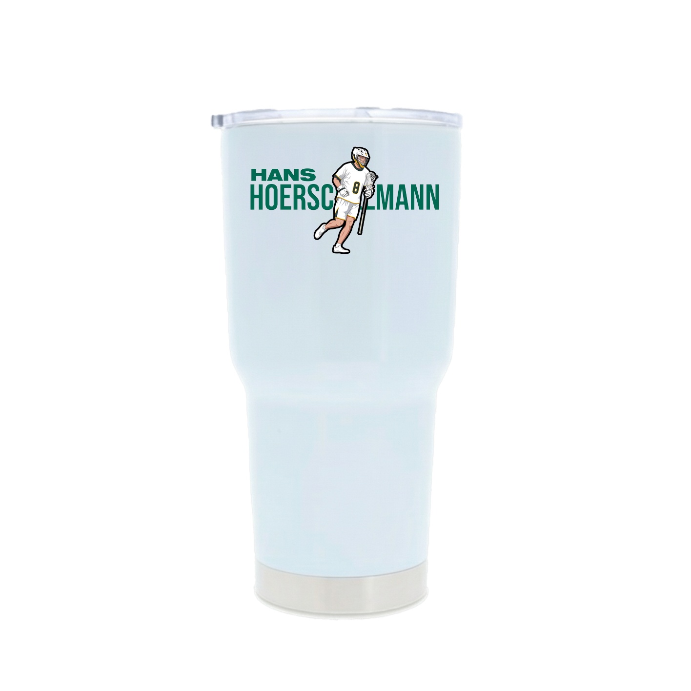 30oz Stainless Steel Tumbler — Player Name in White