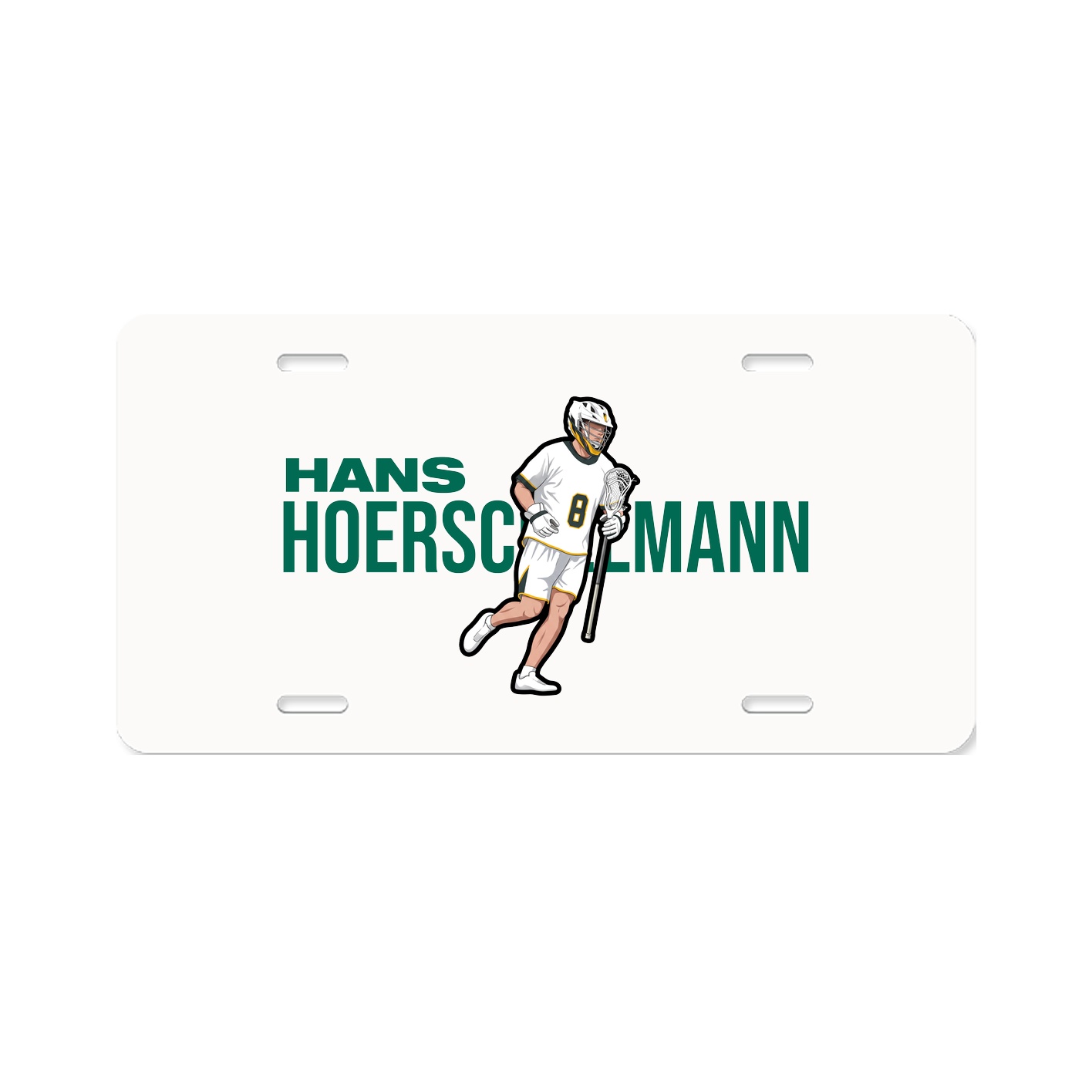 License Plate — Player Name in Classic