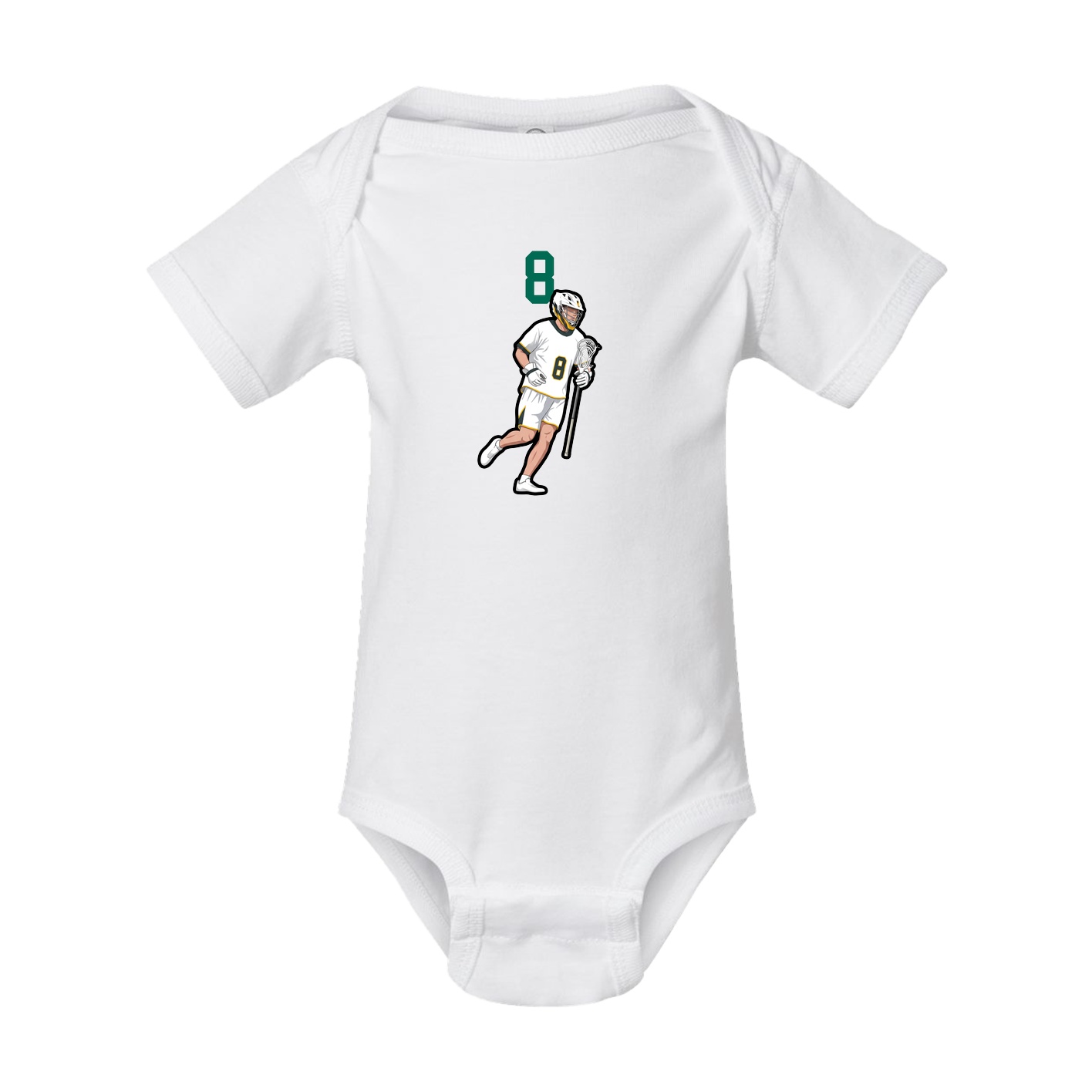Baby Onesie — Number Top in White
