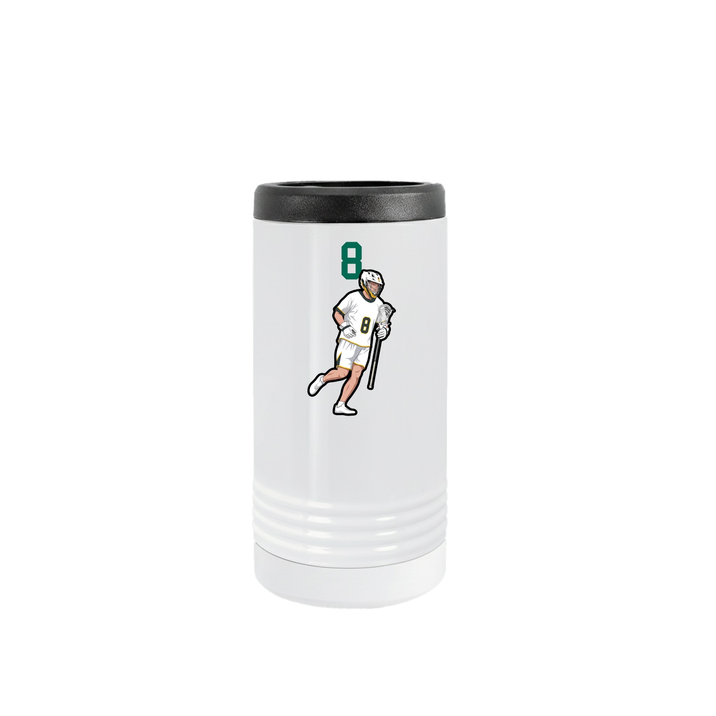 Slim Beverage Holder — Number Top in White
