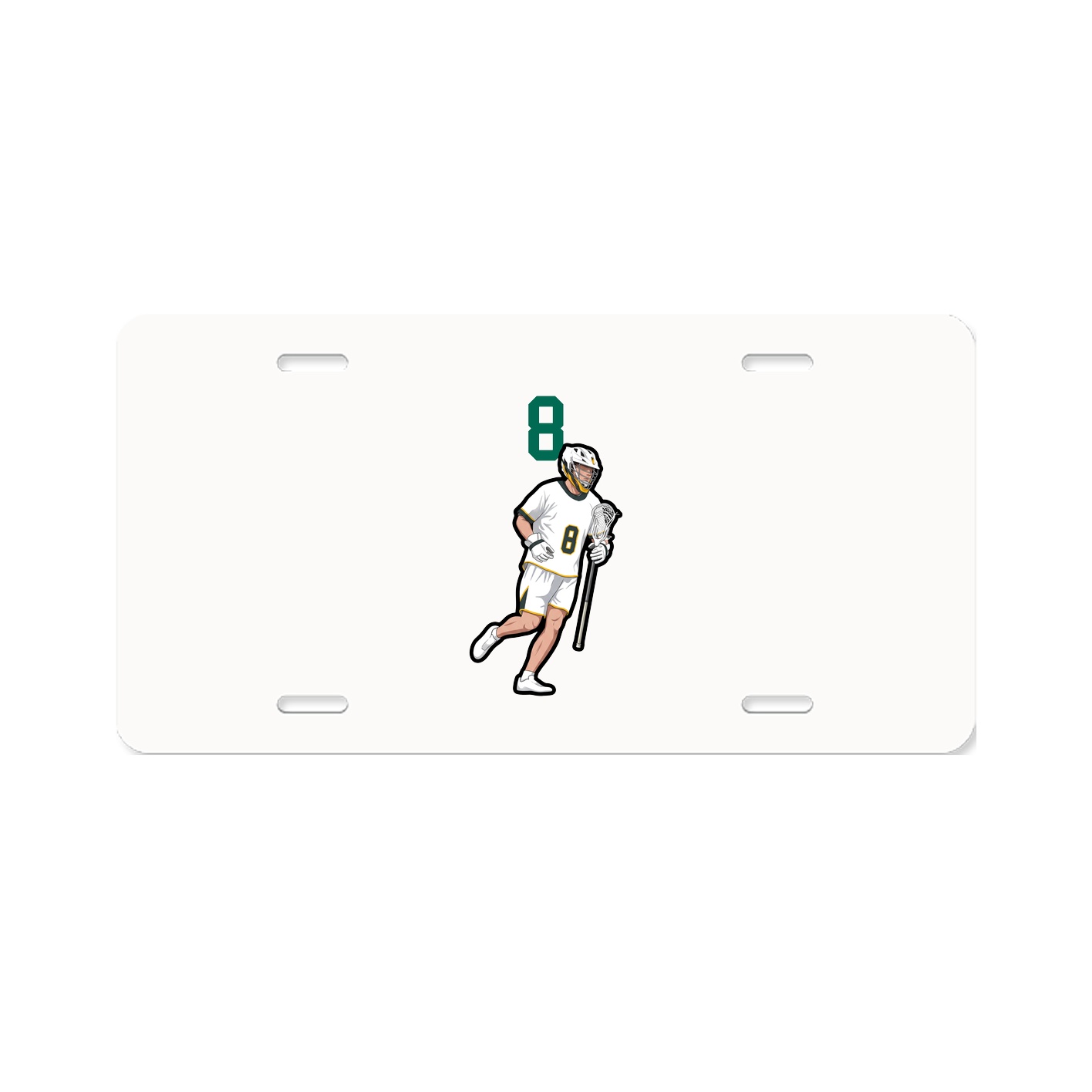License Plate — Number Top in Classic