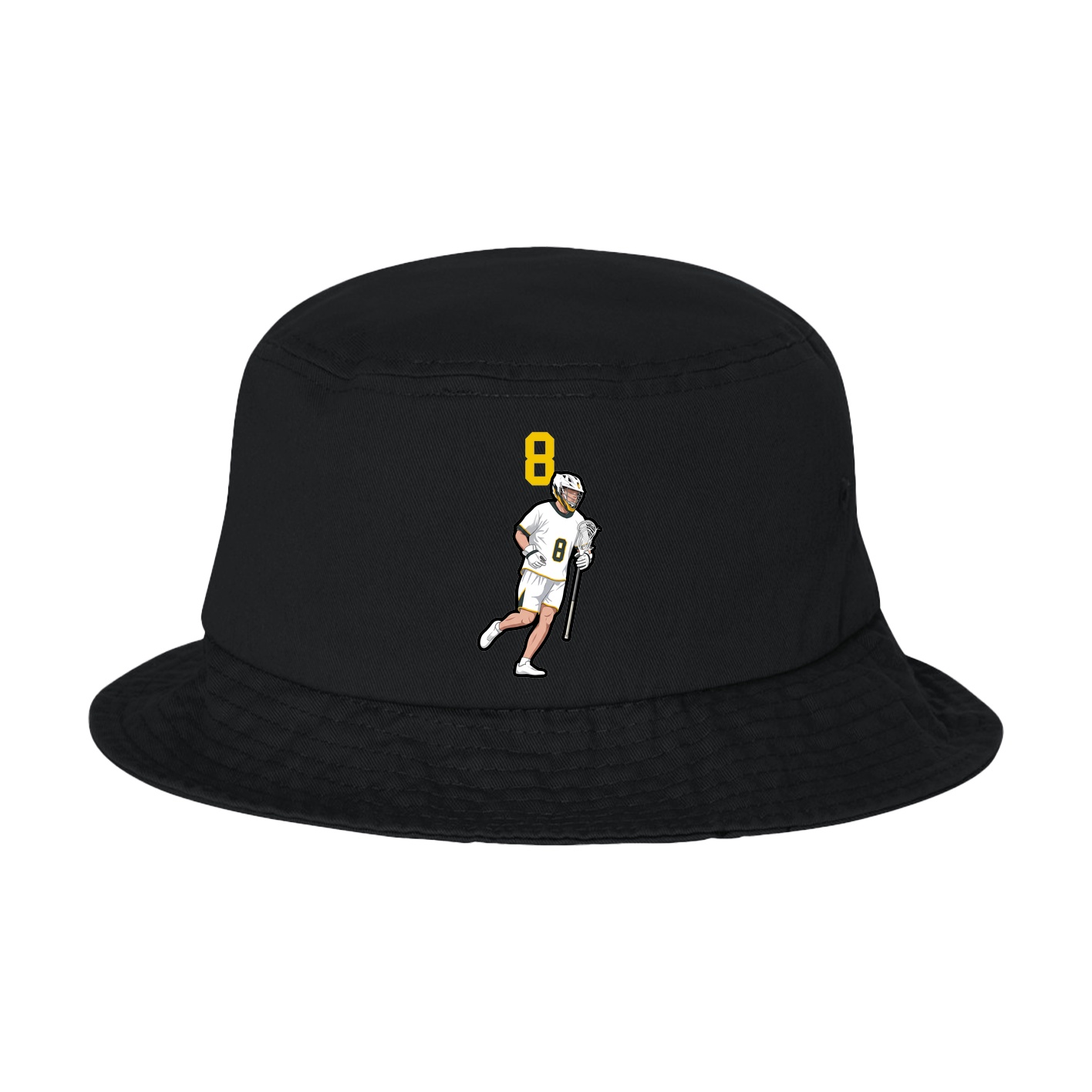Bucket Cap — Number Top in Black