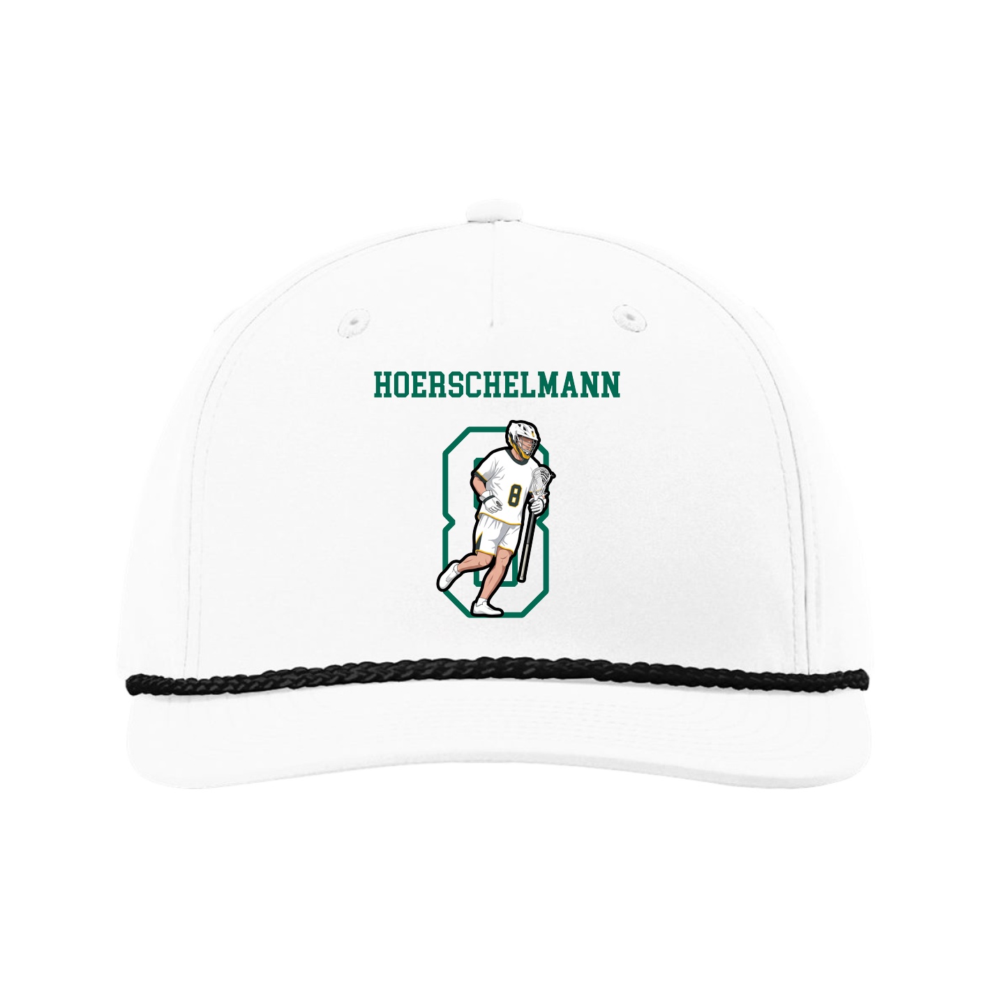 Five-Panel Classic Rope Cap — Shirsey in White