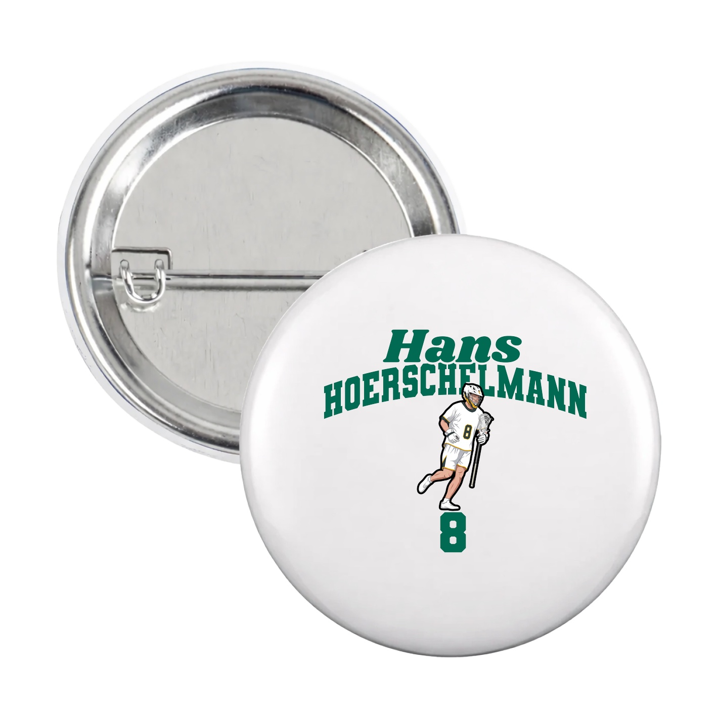 Game Day Button — Signature Arch in White