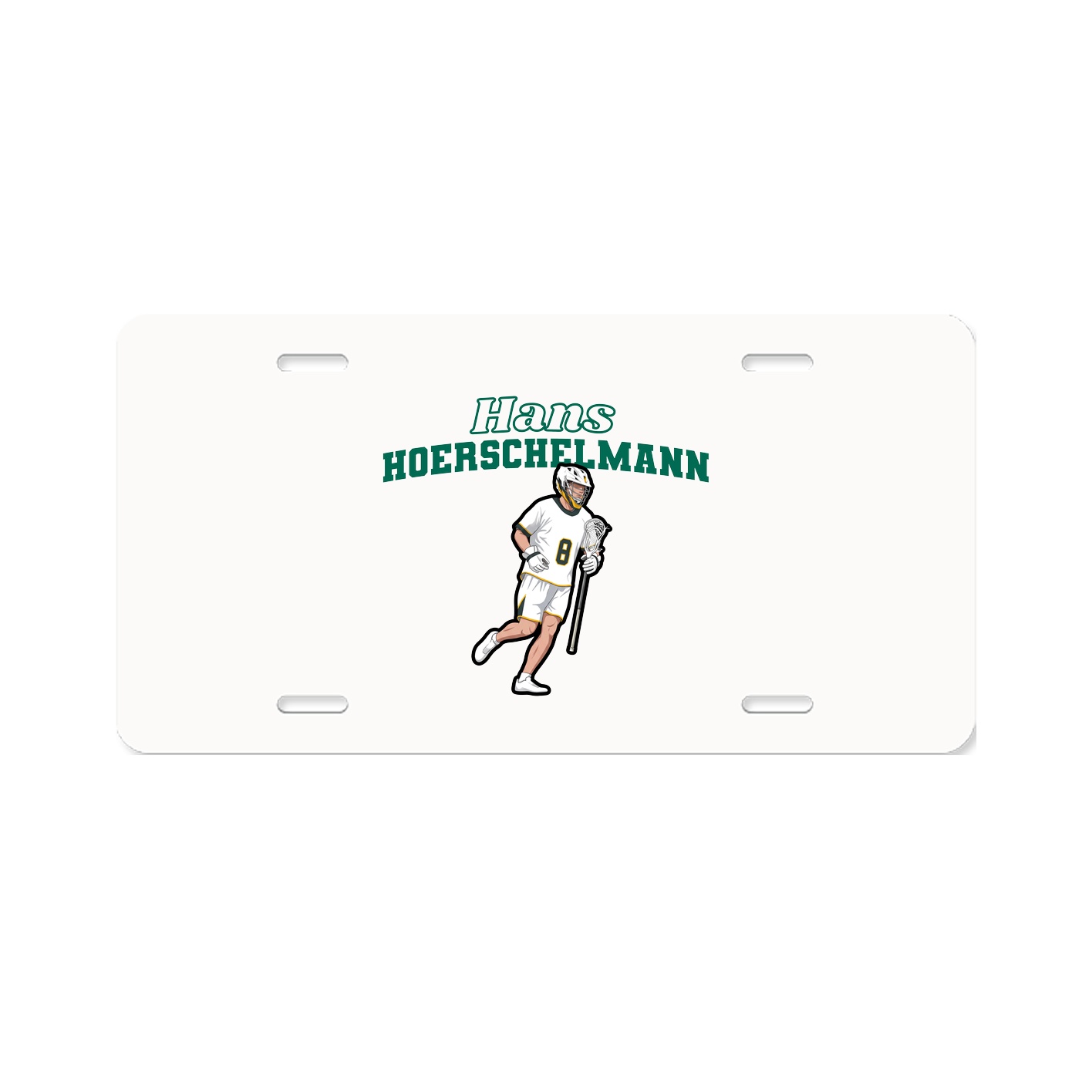 License Plate — Name Arch in Classic