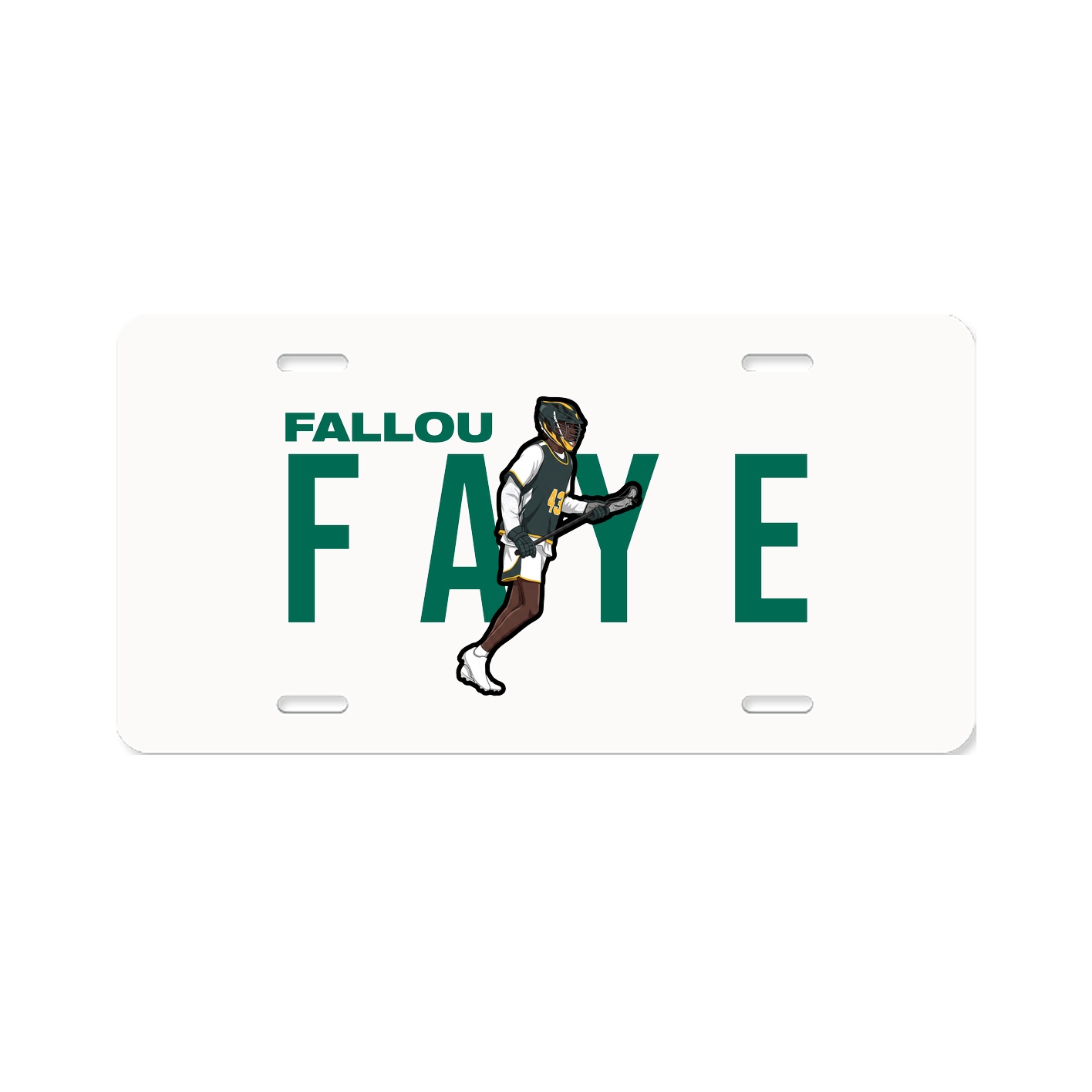 License Plate — Player Name in Classic