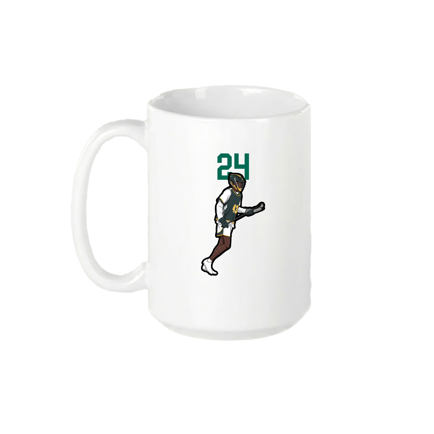 15oz Coffee Mug — Number Top in White