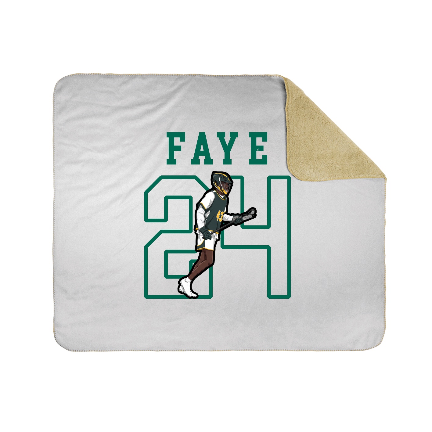 Throw Blanket — Shirsey in White