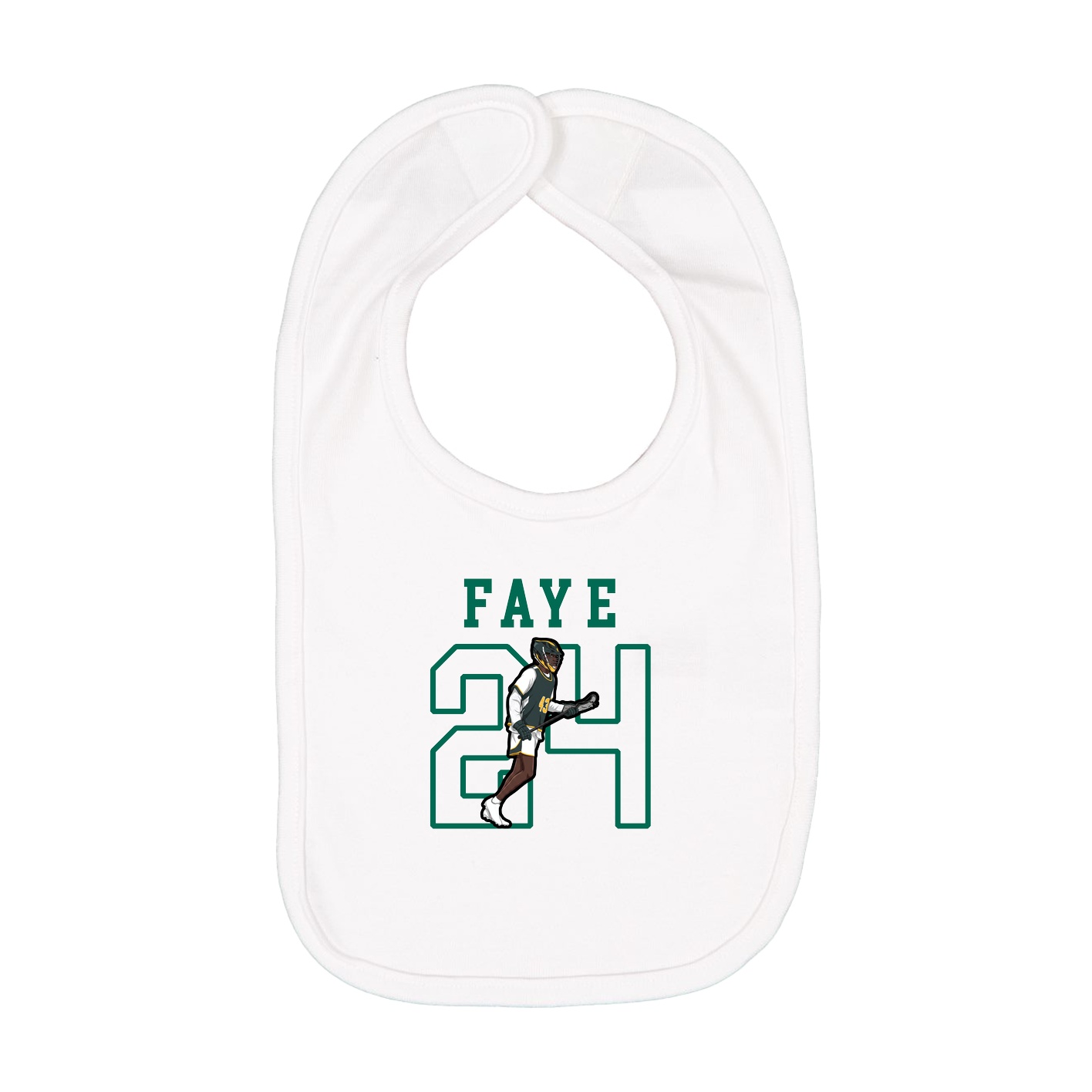 Infant Bib — Shirsey in White