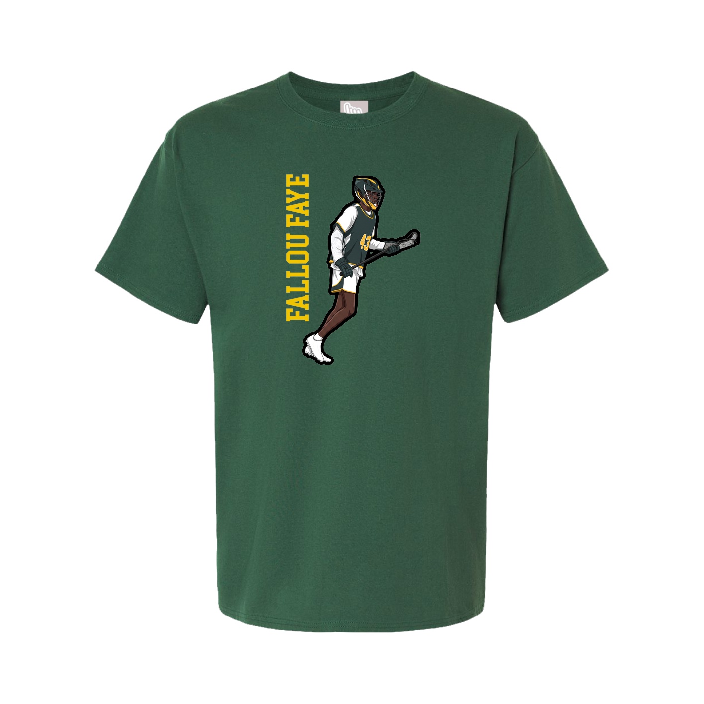 Youth Tee — Name Vertical in Green