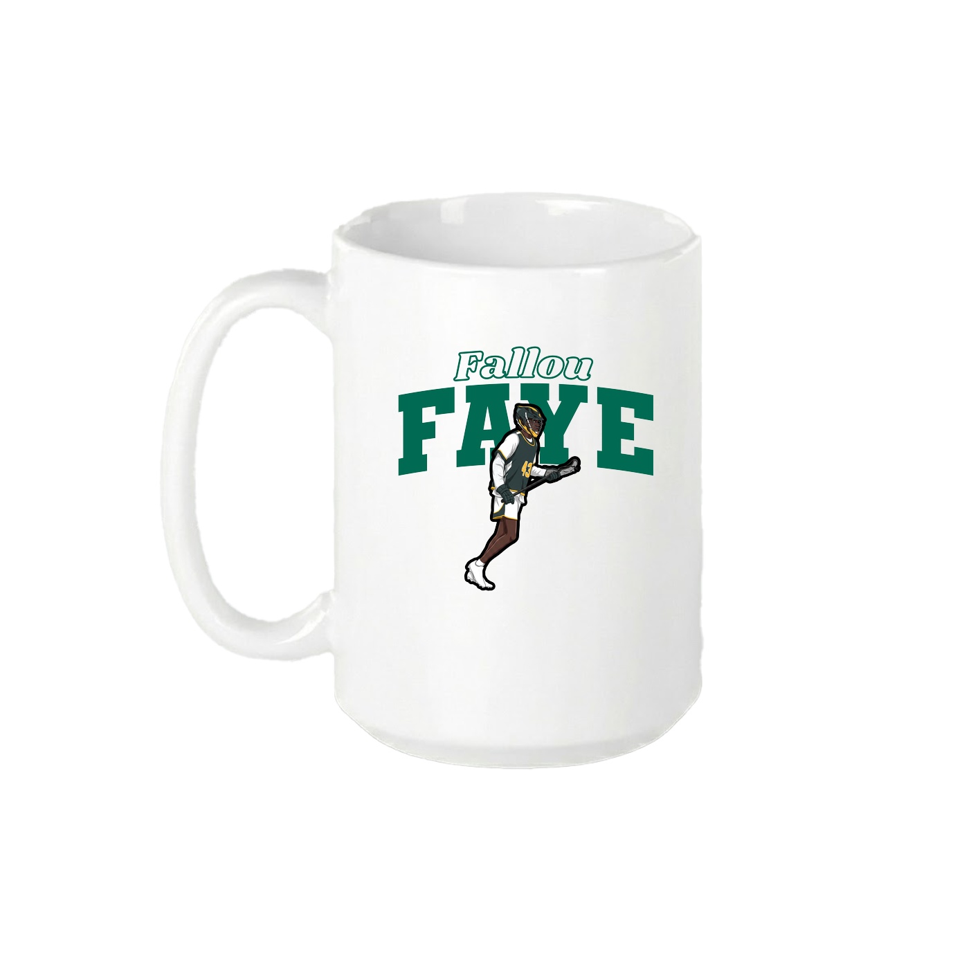 15oz Coffee Mug — Name Arch in White