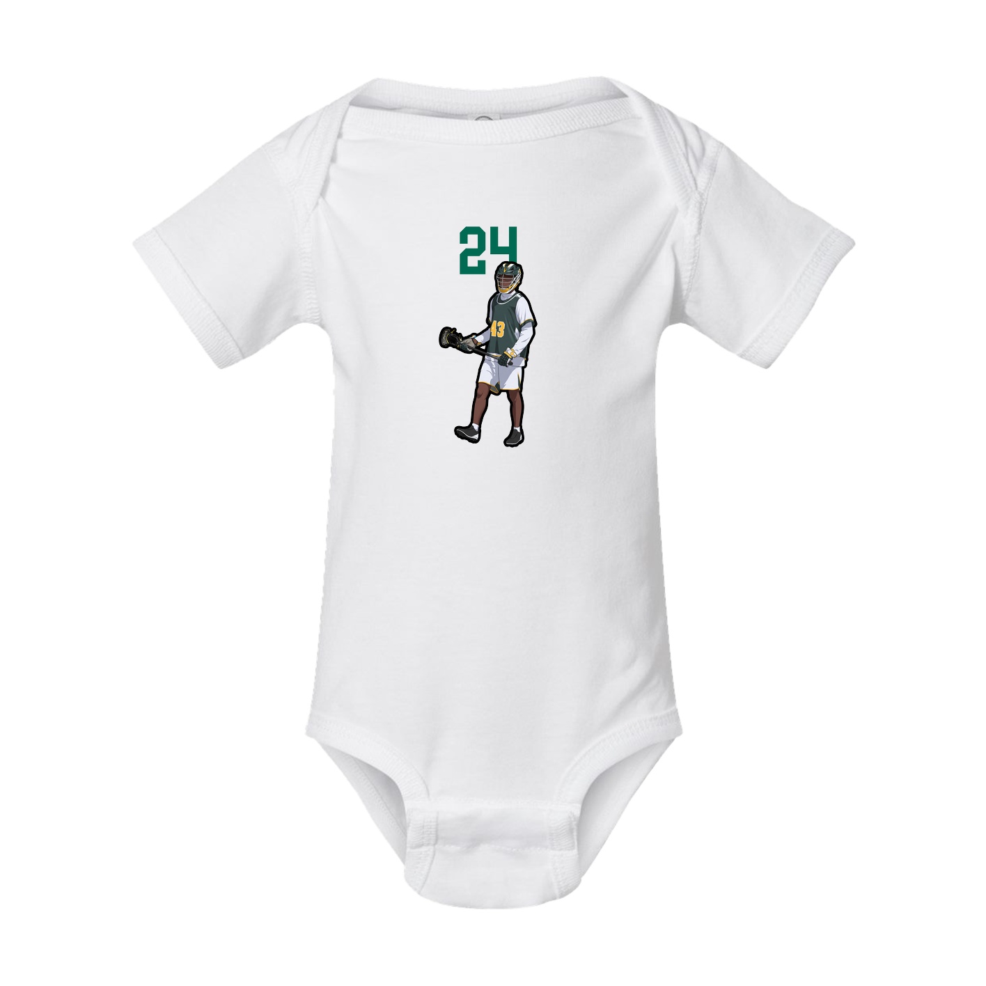 Baby Onesie — Number Top in White