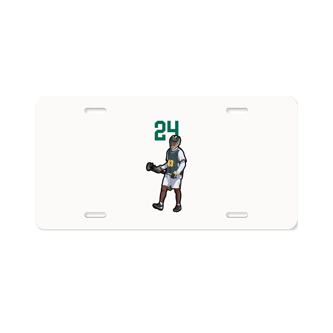 License Plate — Number Top in Classic