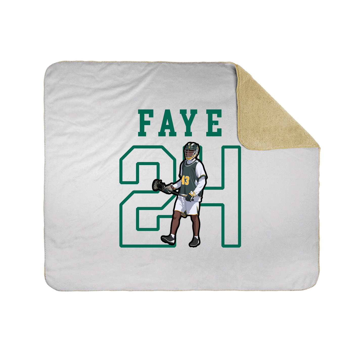 Throw Blanket — Shirsey in White