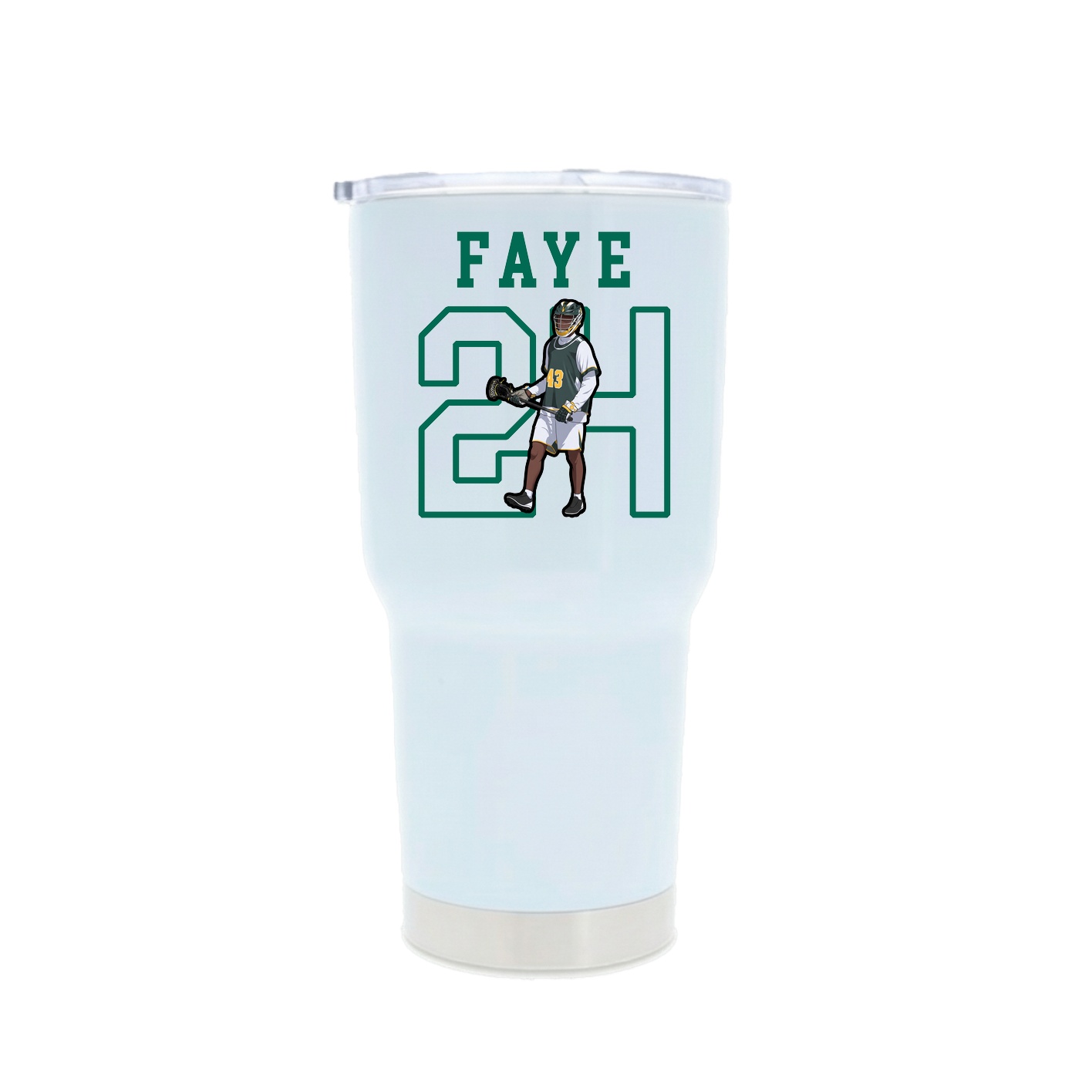 30oz Stainless Steel Tumbler — Shirsey in White