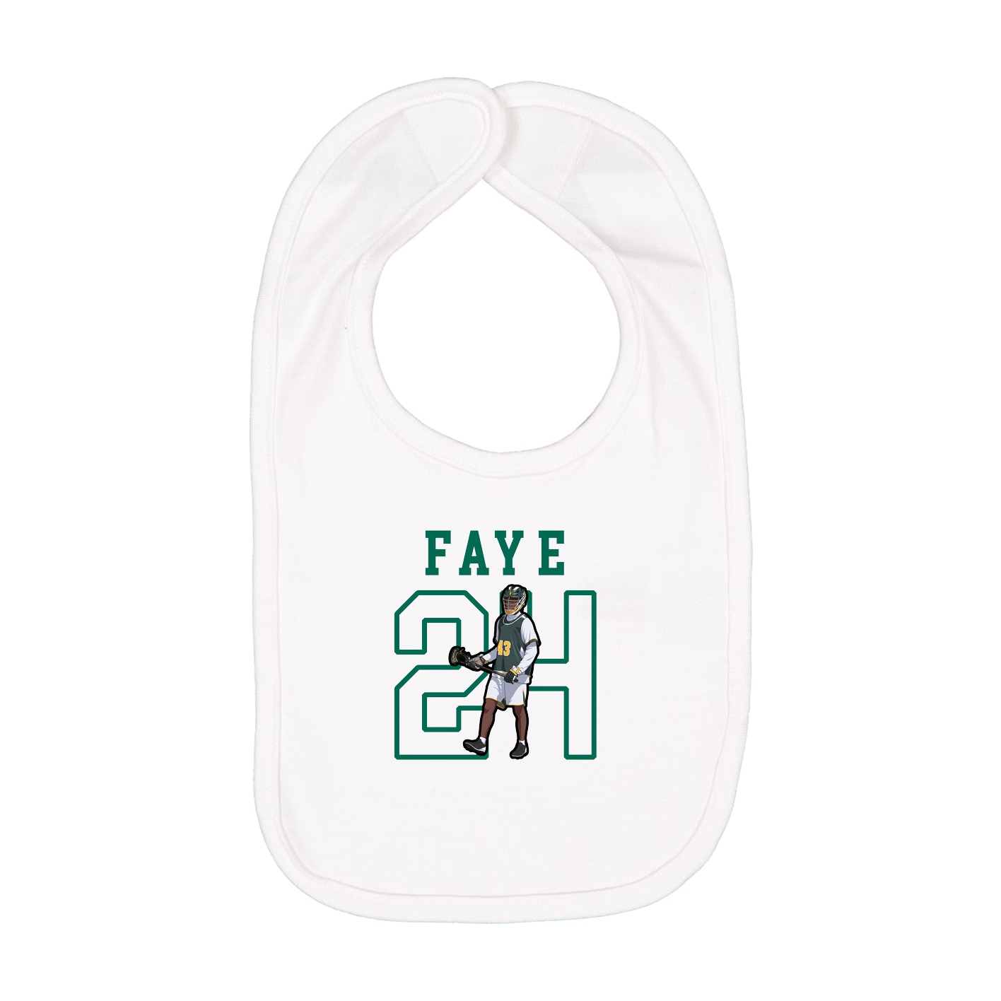 Infant Bib — Shirsey in White