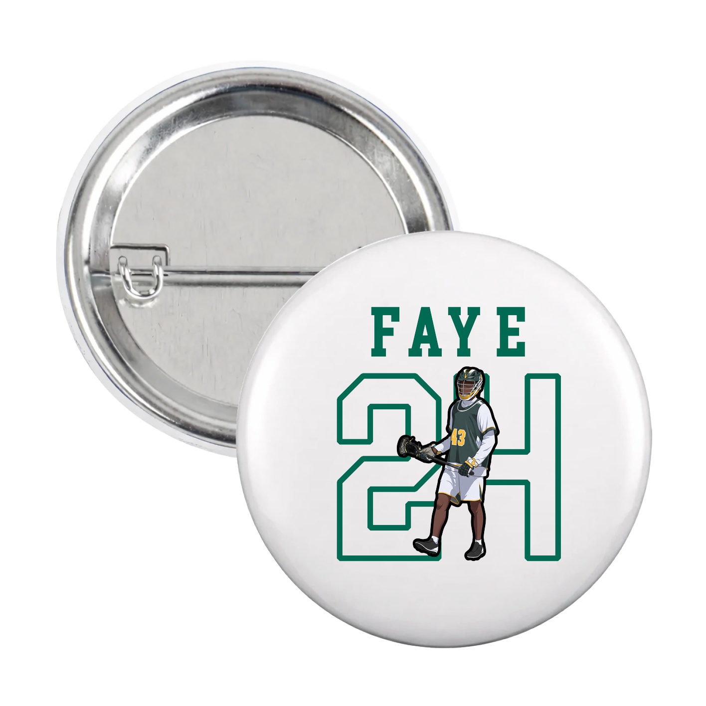 Game Day Button — Shirsey in White