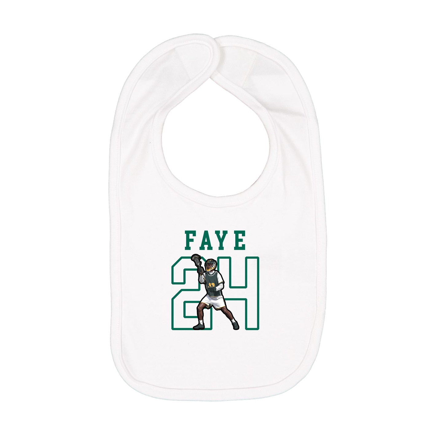 Infant Bib — Shirsey in White