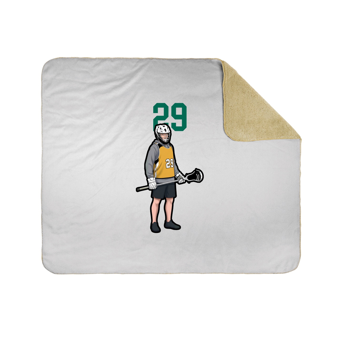 50x60 Sherpa Lined Throw Blanket