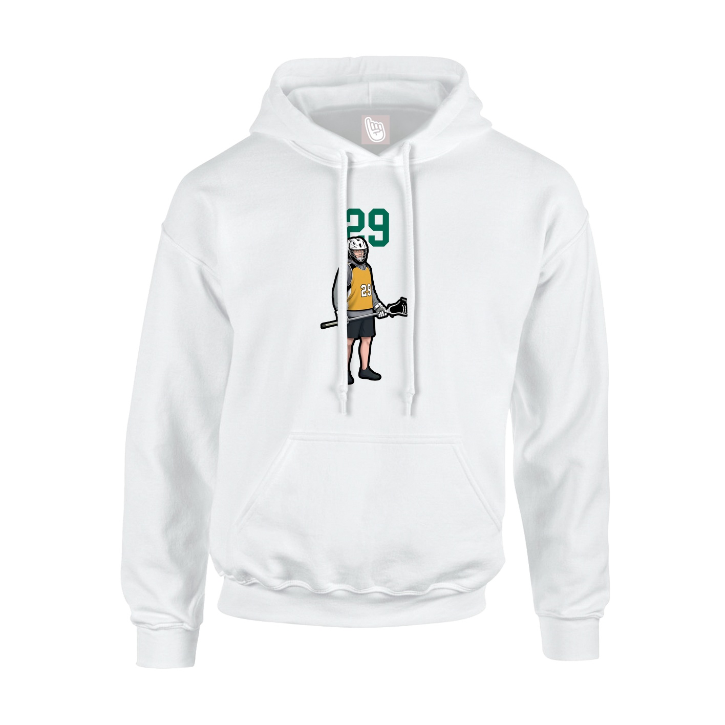 Hoodie — Number Top in White