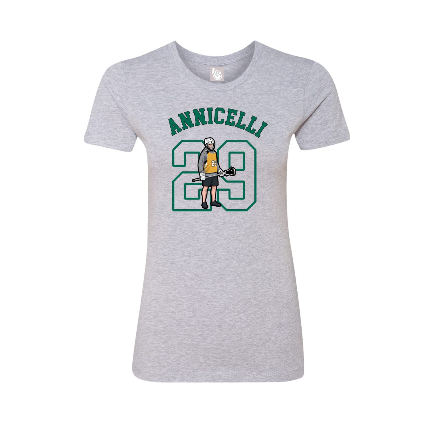Fitted Women's Tee — Shirsey Arch in Grey