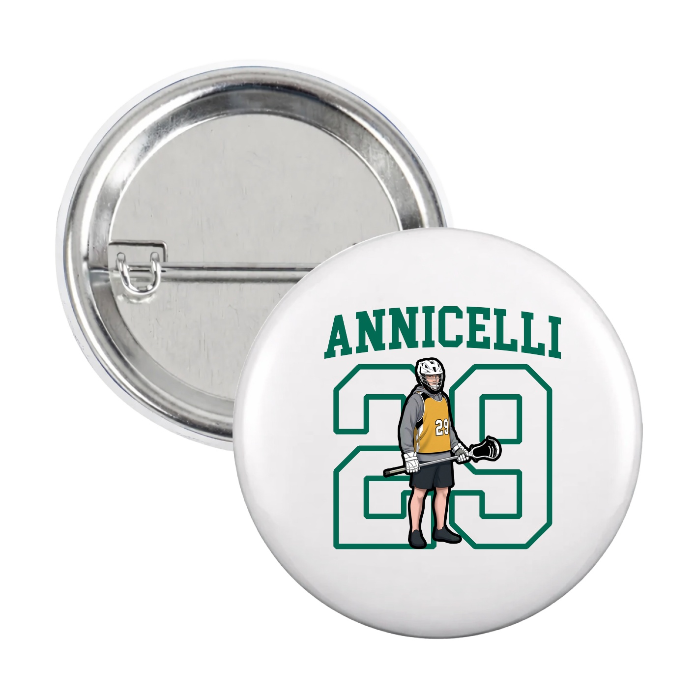 Game Day Button — Shirsey in White