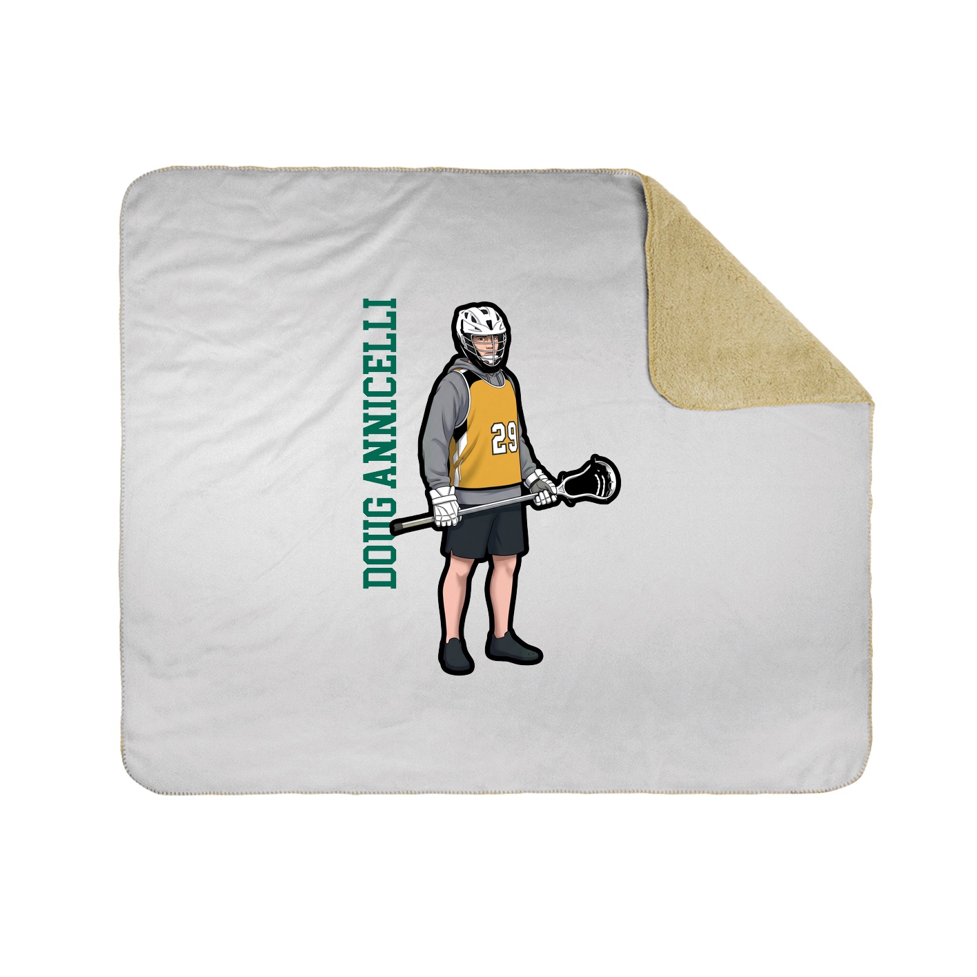 50x60 Sherpa Lined Throw Blanket