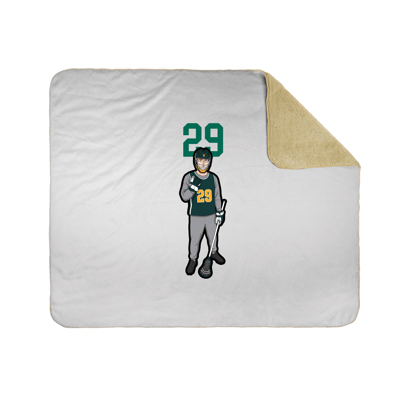 50x60 Sherpa Lined Throw Blanket