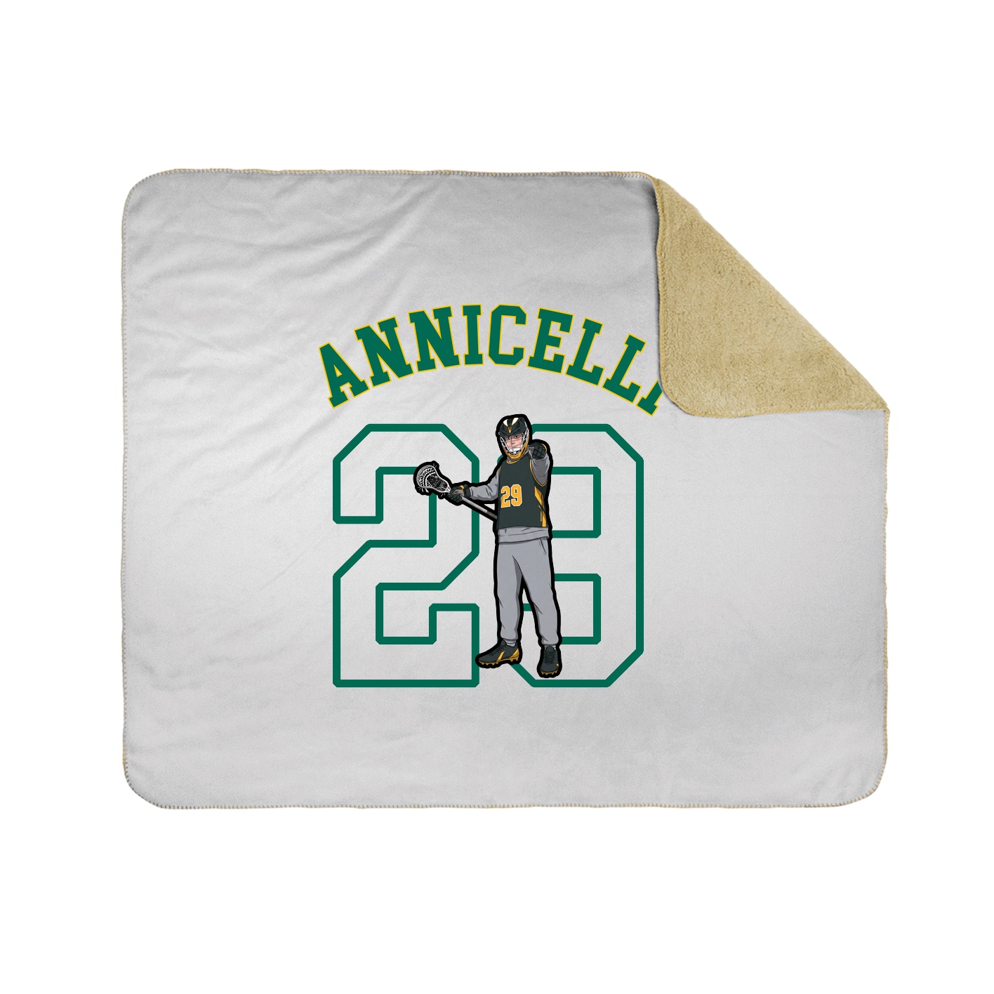 50x60 Sherpa Lined Throw Blanket