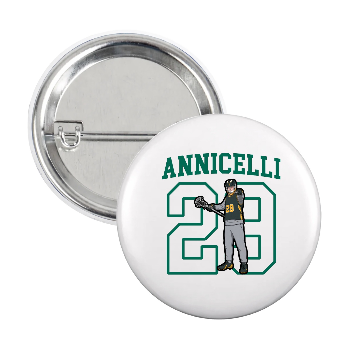 Game Day Button — Shirsey in White