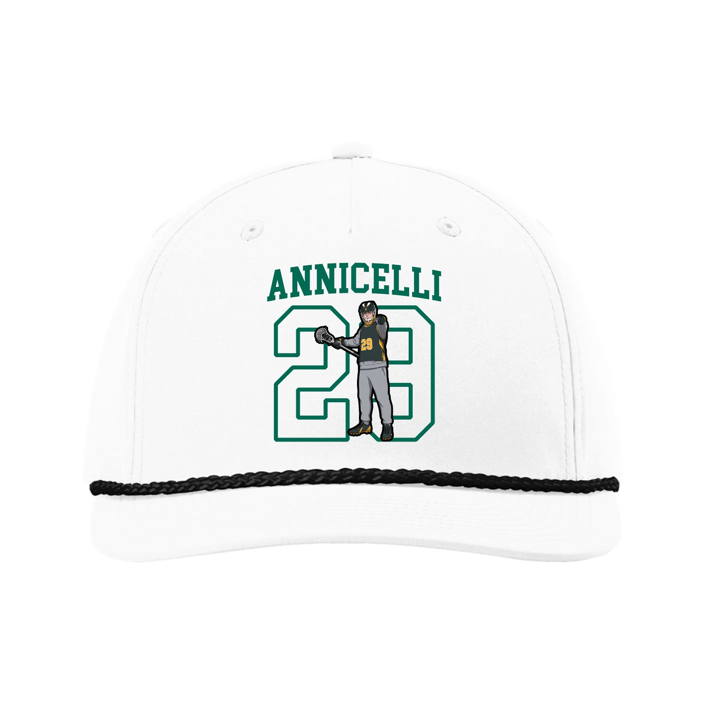 Five-Panel Classic Rope Cap — Shirsey in White