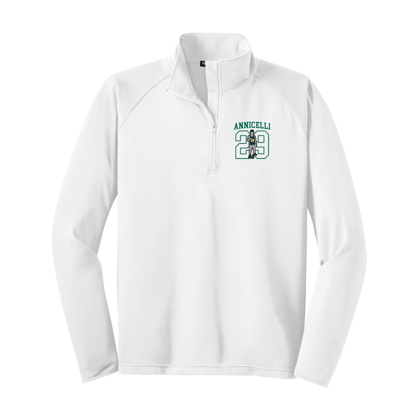 Q-Zip Pullover — Shirsey in White