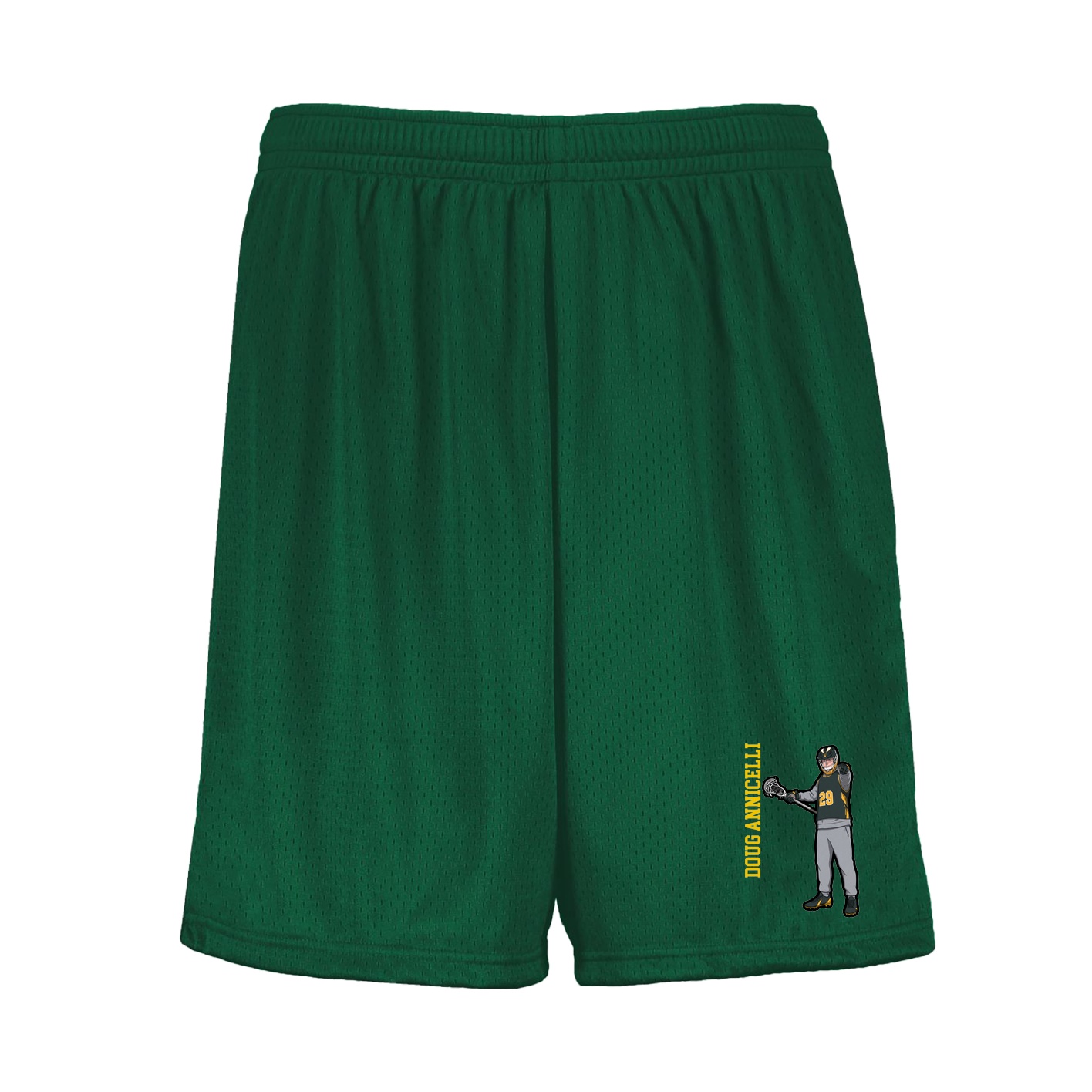 Shorts — Name Vertical in Green