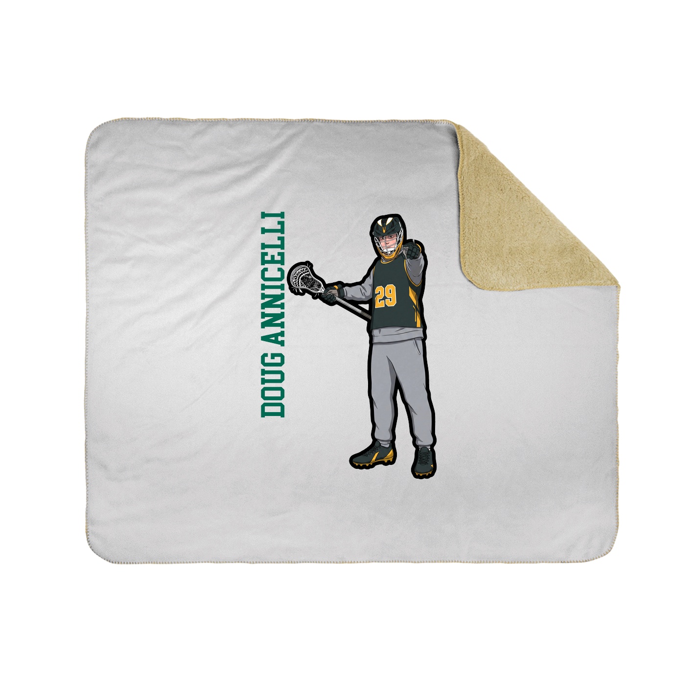 50x60 Sherpa Lined Throw Blanket