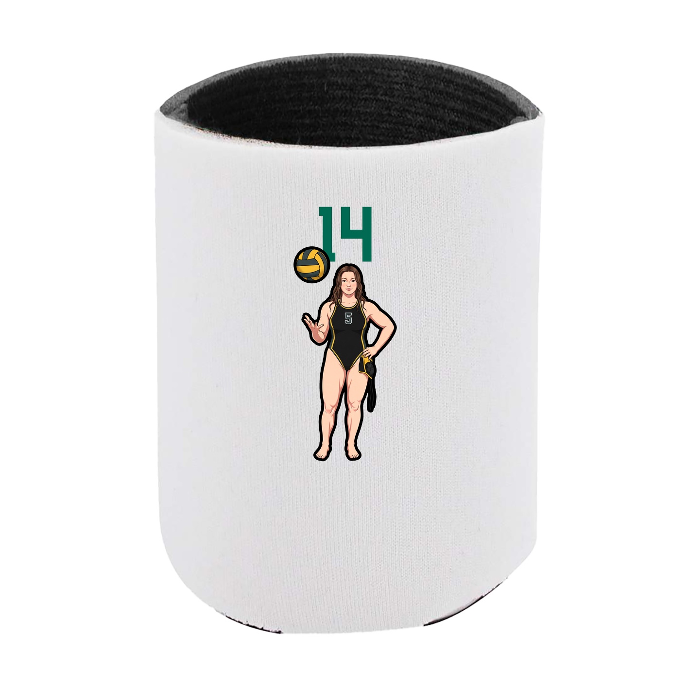 Can Holder — Number Top in White
