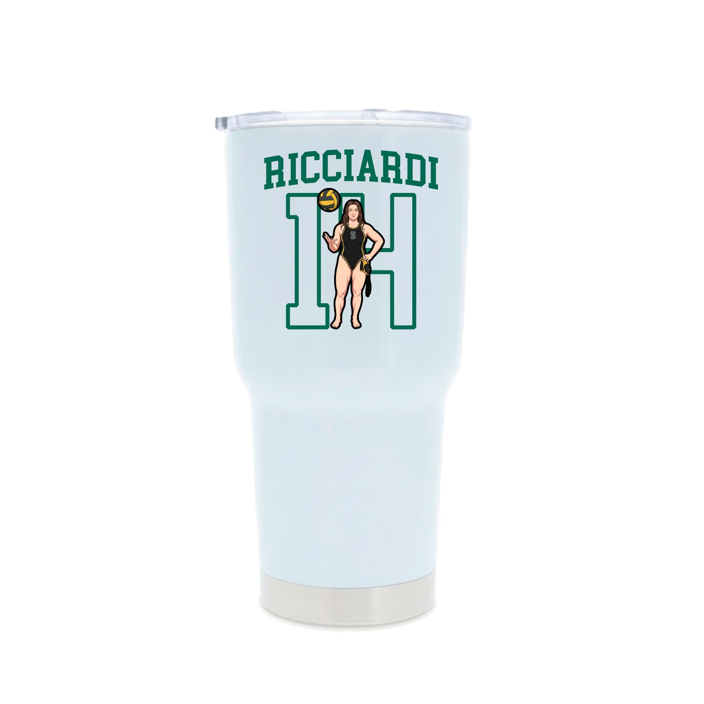 30oz Stainless Steel Tumbler — Shirsey in White