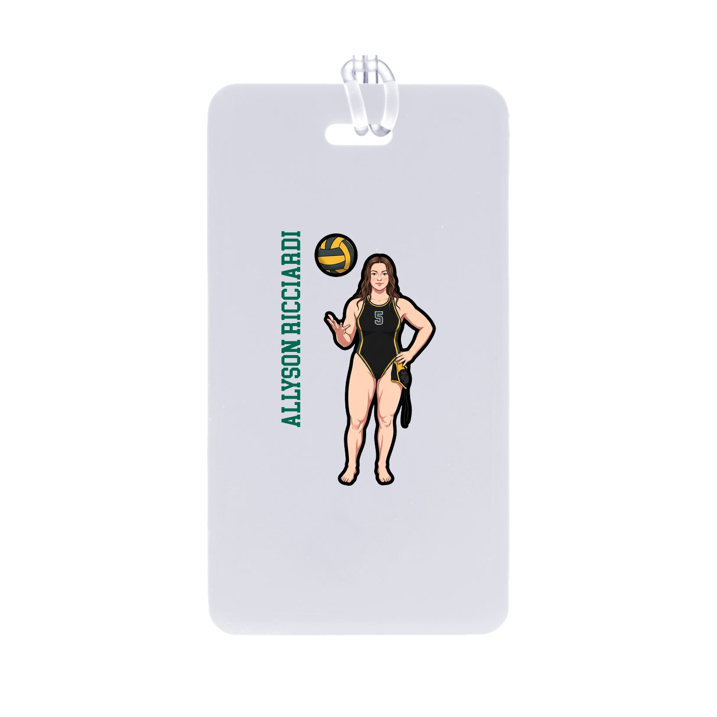 Bag Tag — Name Vertical in Classic