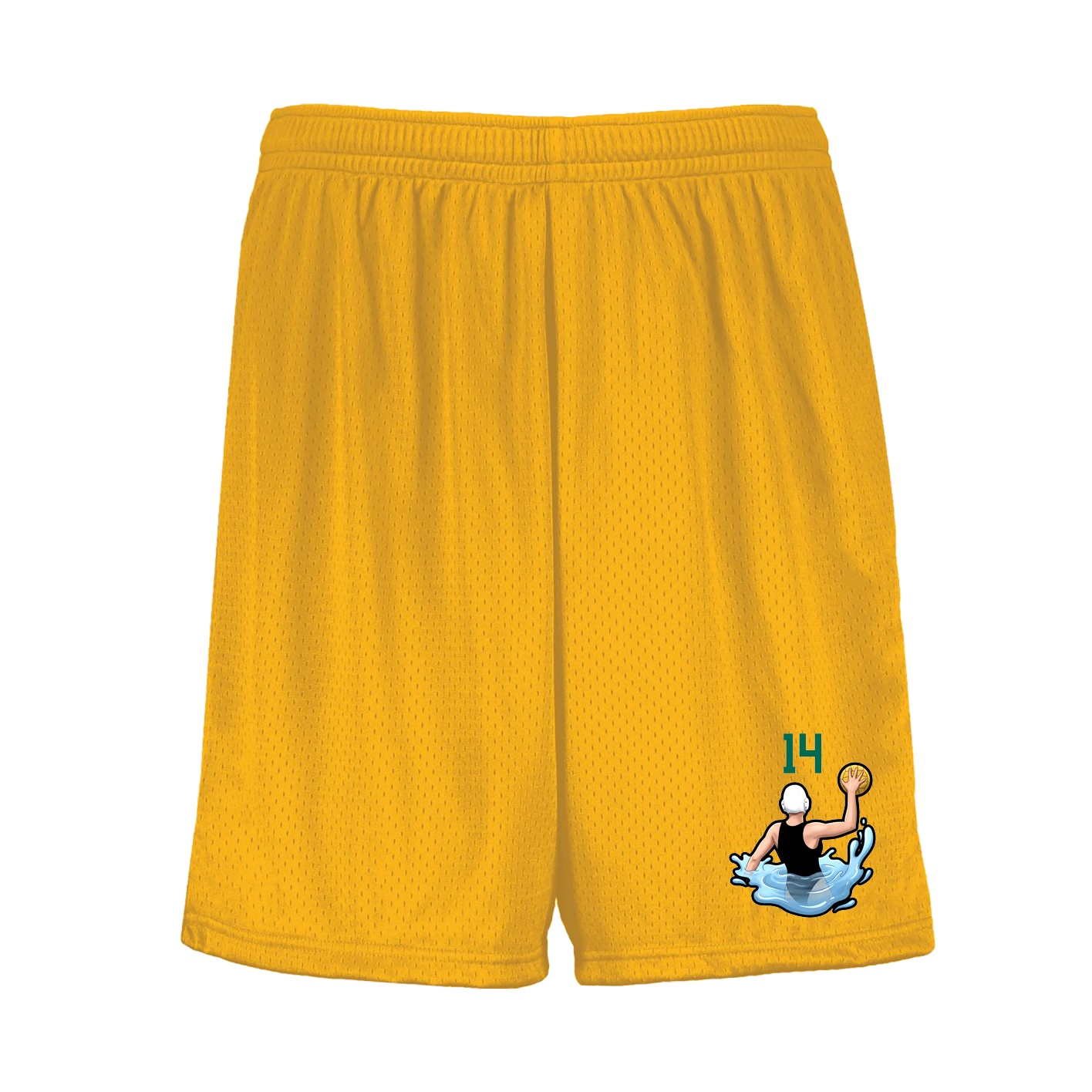 Shorts — Number Top in Gold
