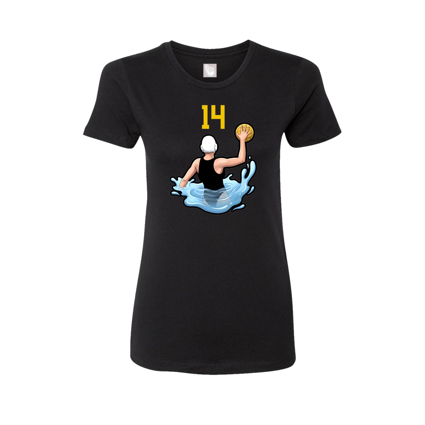 Womens Tee — Number Top in Black