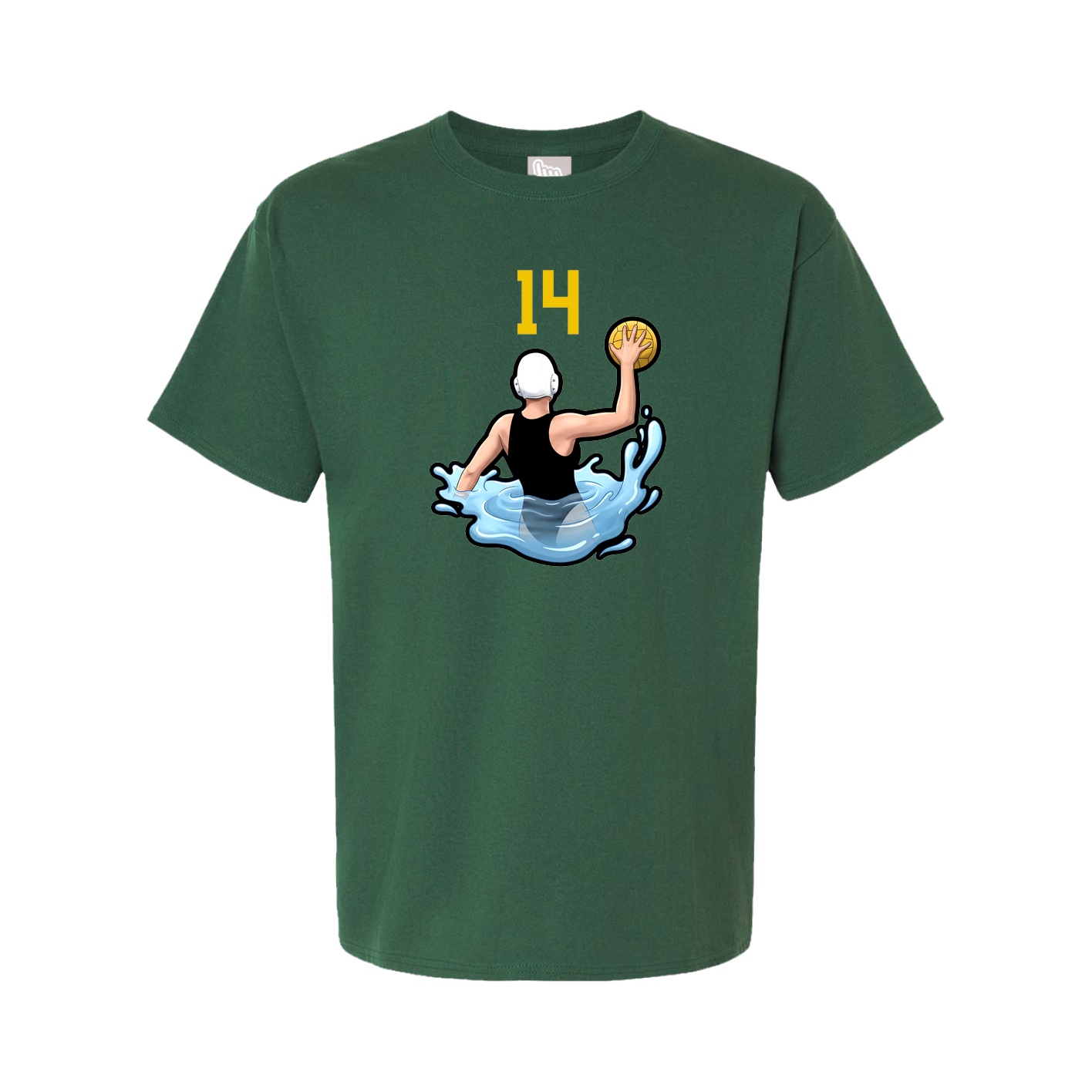Youth Tee — Number Top in Green