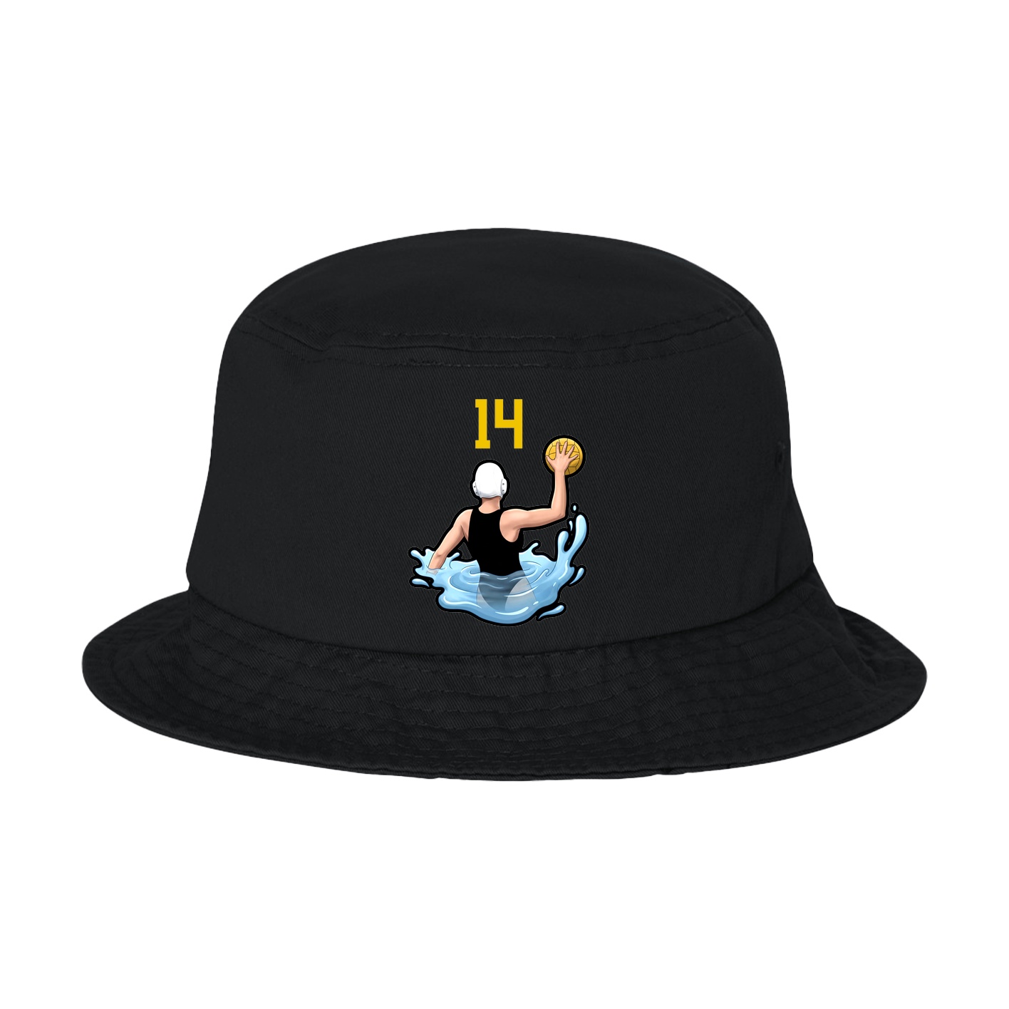 Bucket Cap — Number Top in Black